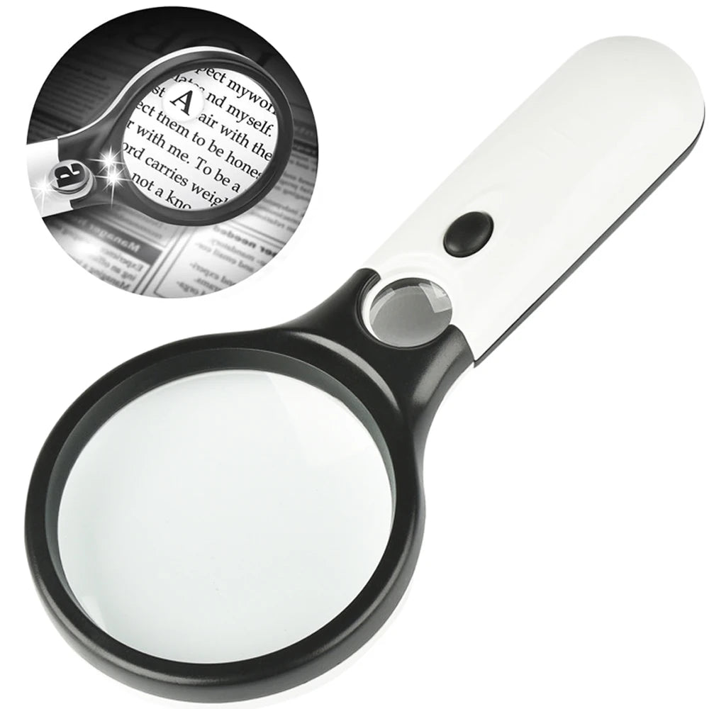 Magnifying Glass With 3 LED Lights
