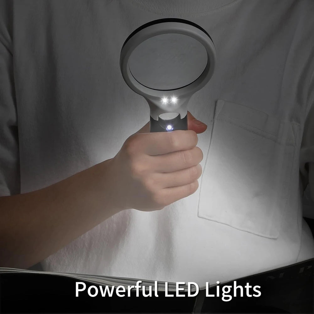 Magnifying Glass With 3 LED Lights