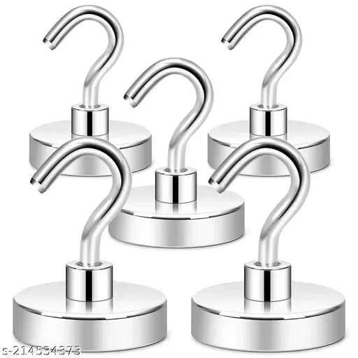 Magnetic Utility Magnet Hooks for Hanging Kitchen, Cruise, Classroom, Workplace, Office and Garage pack of 6