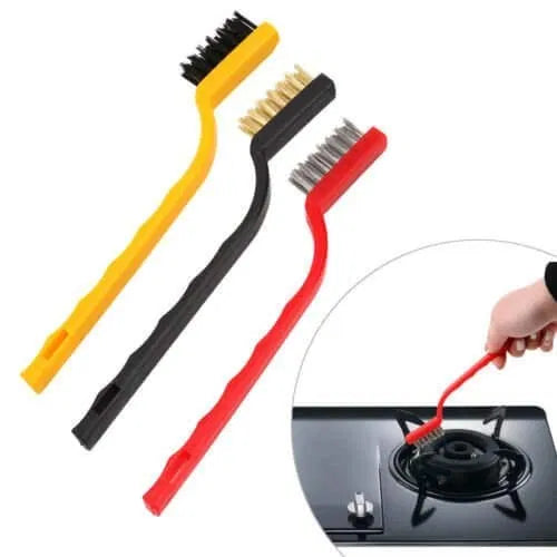 Mini Wire Brush Set for Cleaning Dust Welding Slag and Rust,Gas Stove Smoke Machine Clean Tool