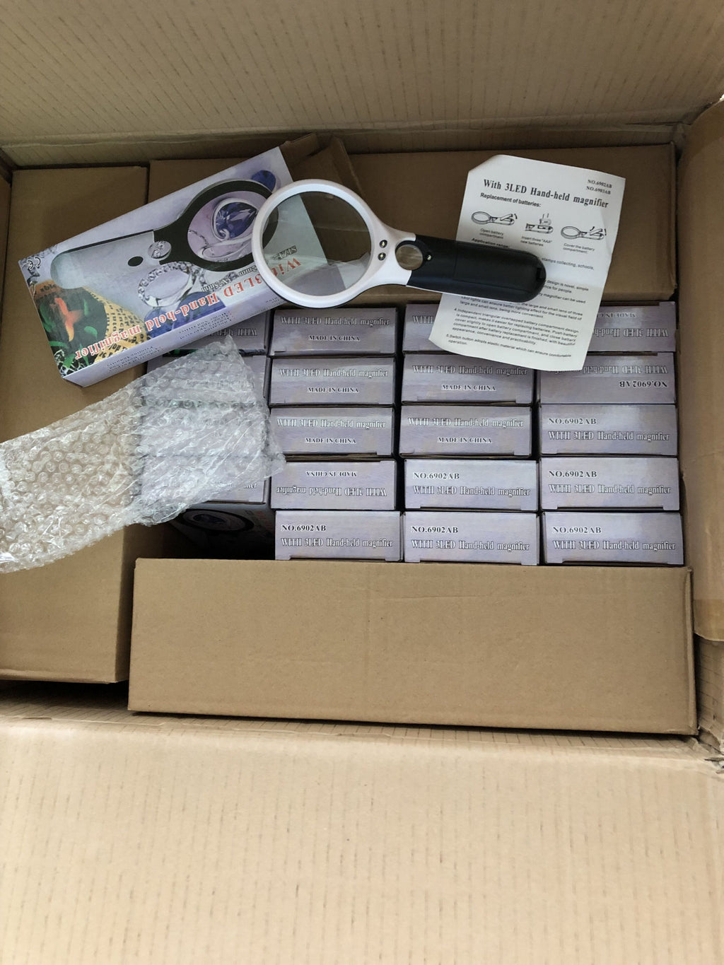 Magnifying Glass With 3 LED Lights